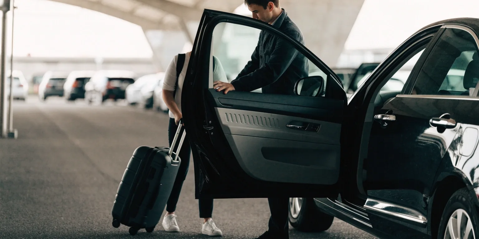 Drive-up parking booth counter at Sydney Airport